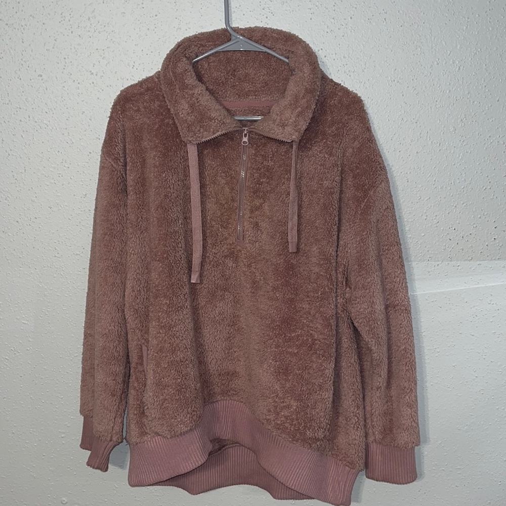 Sherpa Quarter zip sweatshirt
